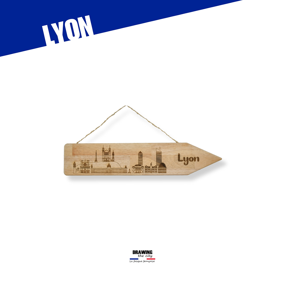 Miniature : Pancarte bois - Lyon