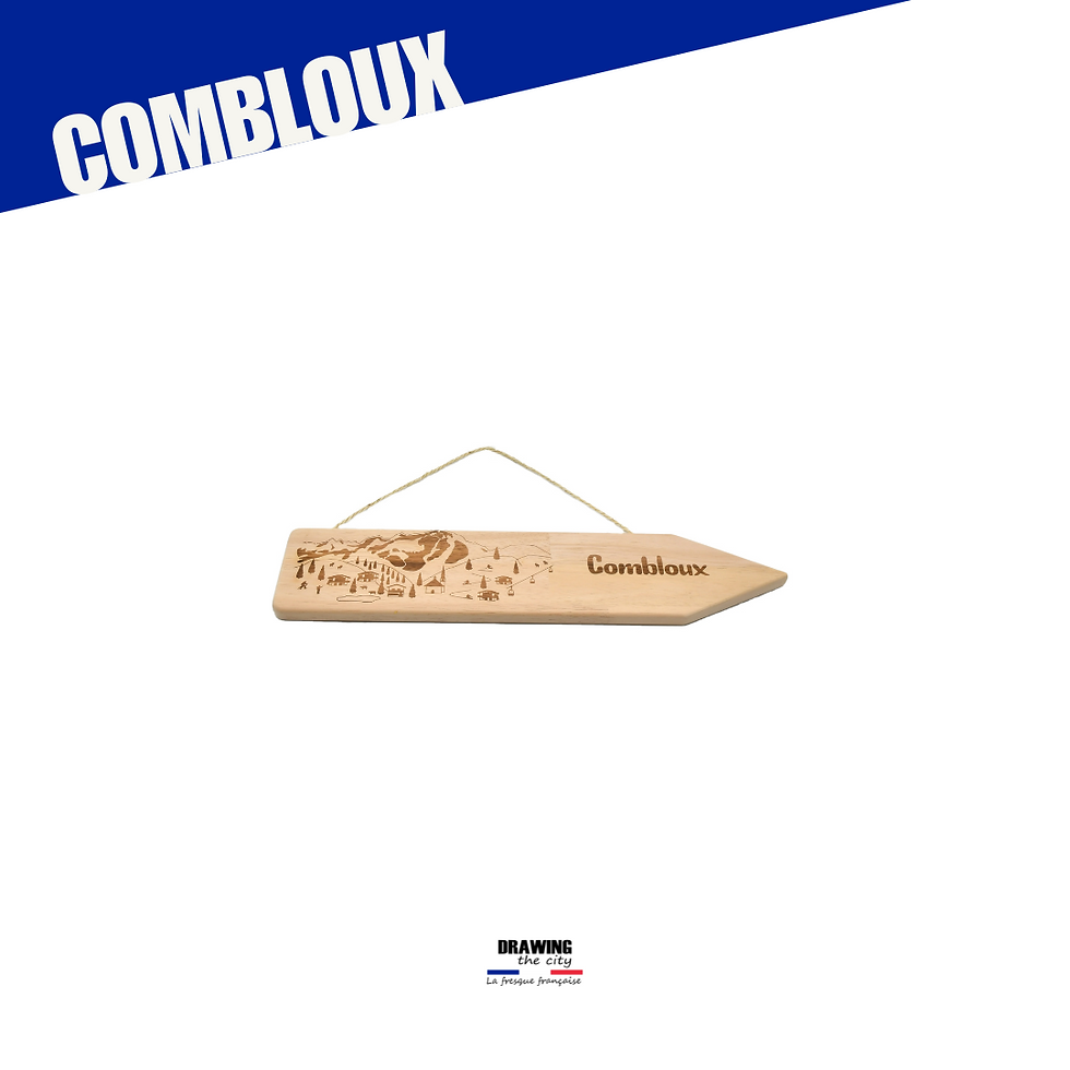 Thumbnail: Pancarte bois - Combloux