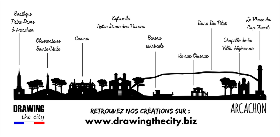 Miniature : Arcachon - skyline bois
