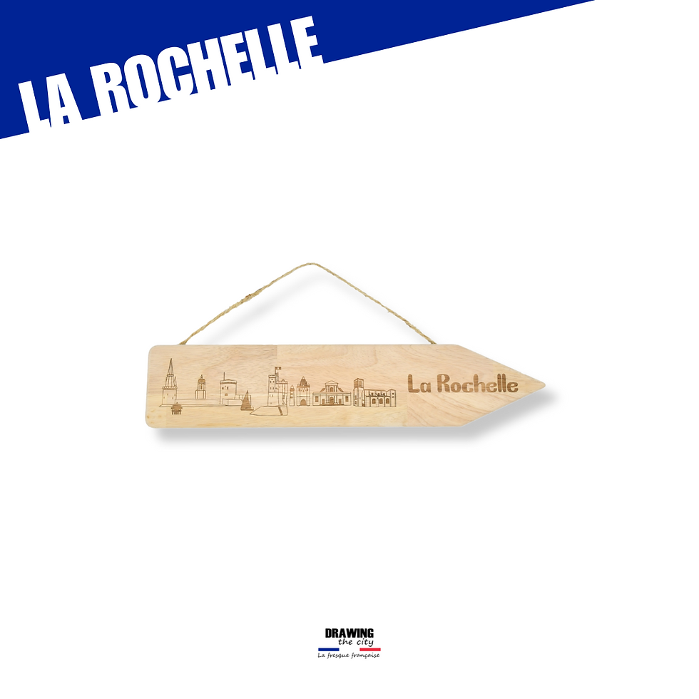 Miniature : Pancarte bois - La Rochelle