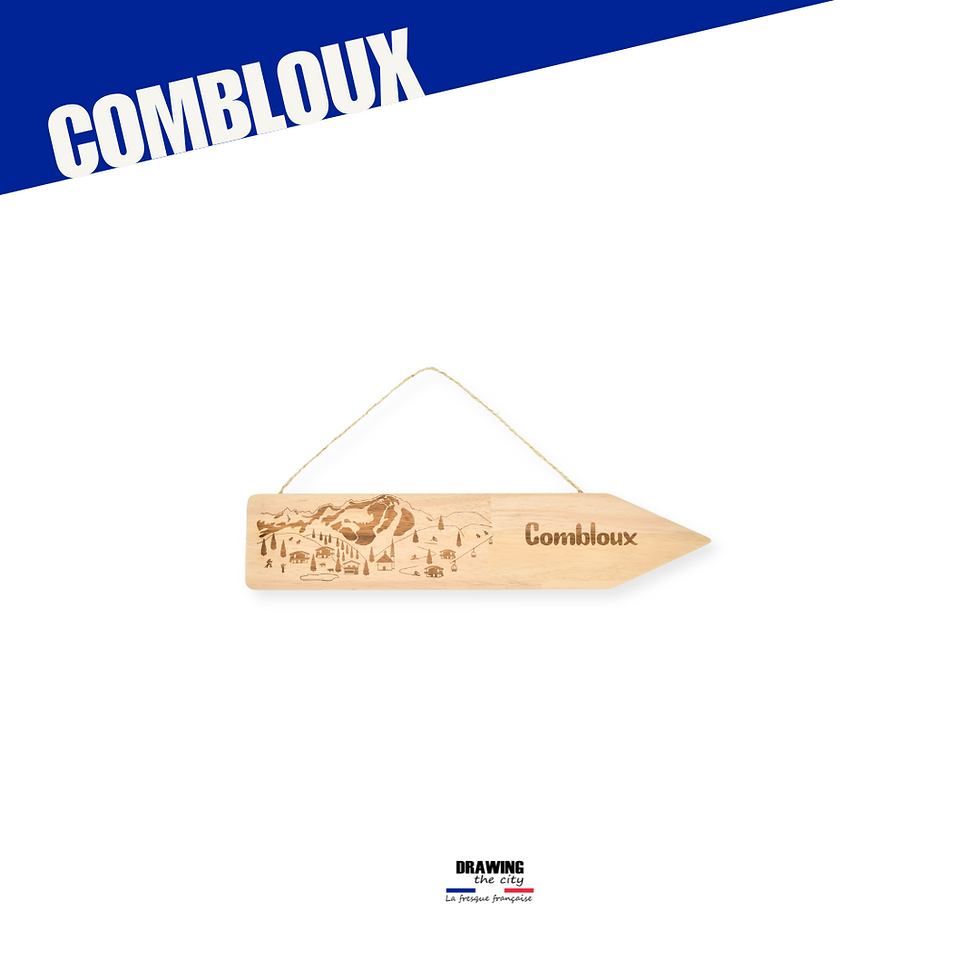 Thumbnail: Pancarte bois - Combloux