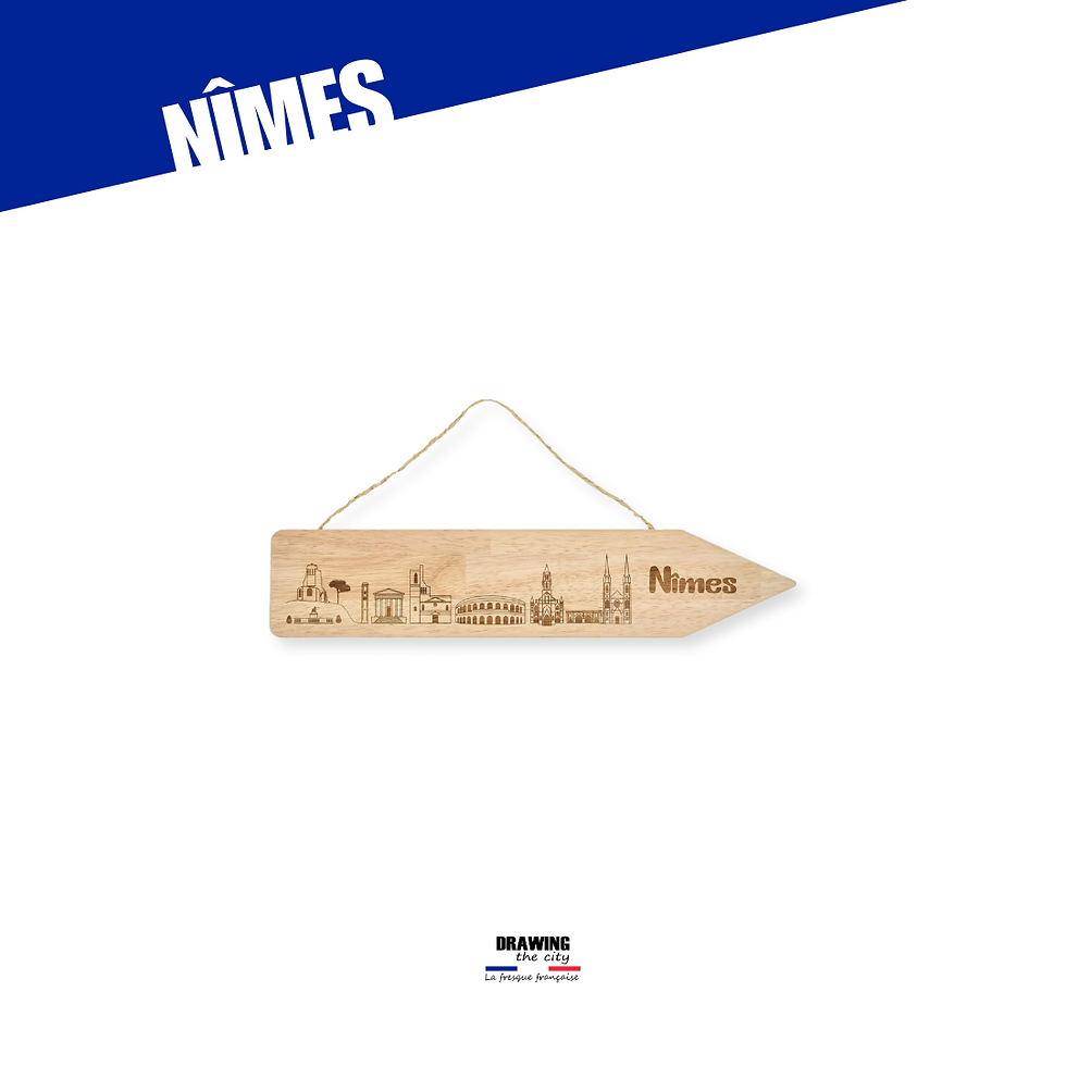 Thumbnail: Nîmes wood sign