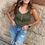 Thumbnail: Green Henley Tank