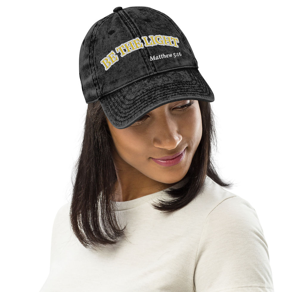 Thumbnail: "Be The Light" Vintage Twill Cap