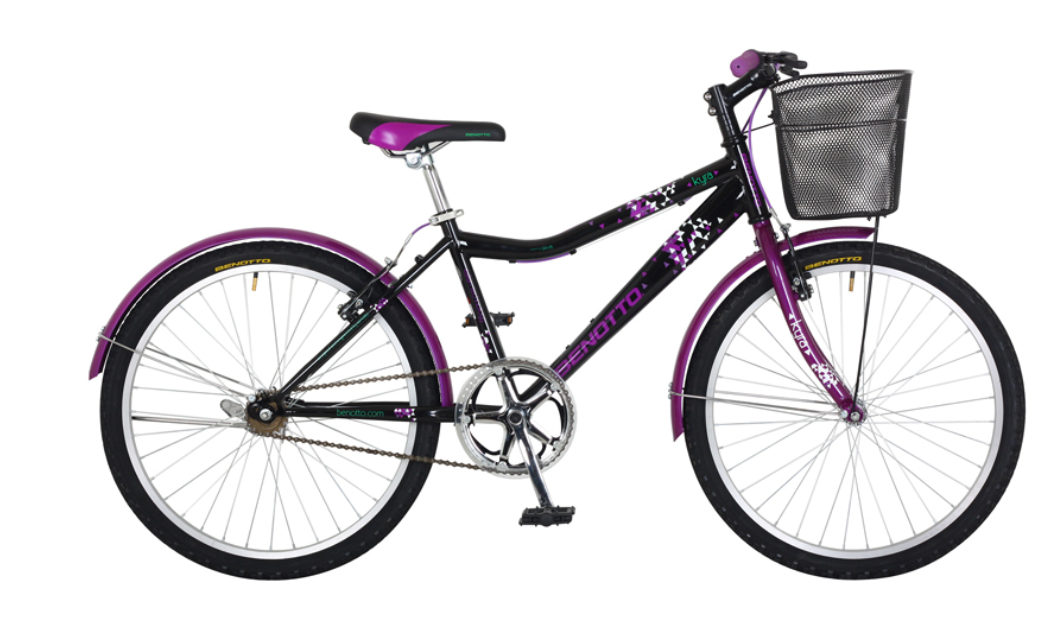 Bicicleta BENOTTO KYRA R24 Acero Negro/Purpura