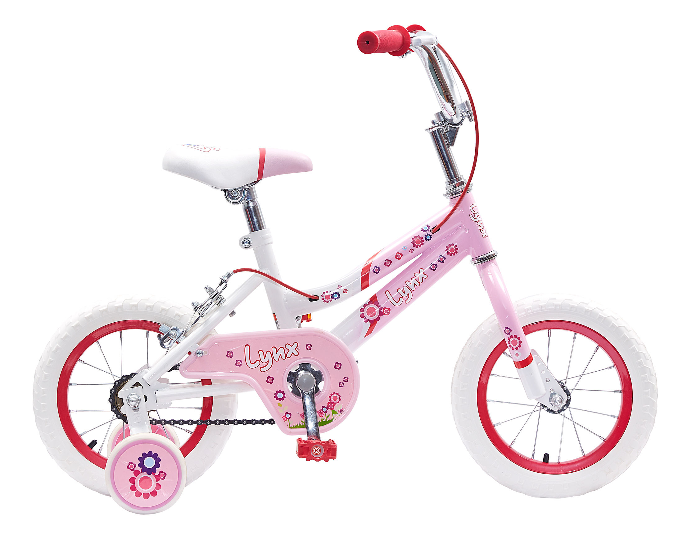Bicicleta LYNX Infantil Rodado 12 1 velocidad para niña de 3 o 4 años
