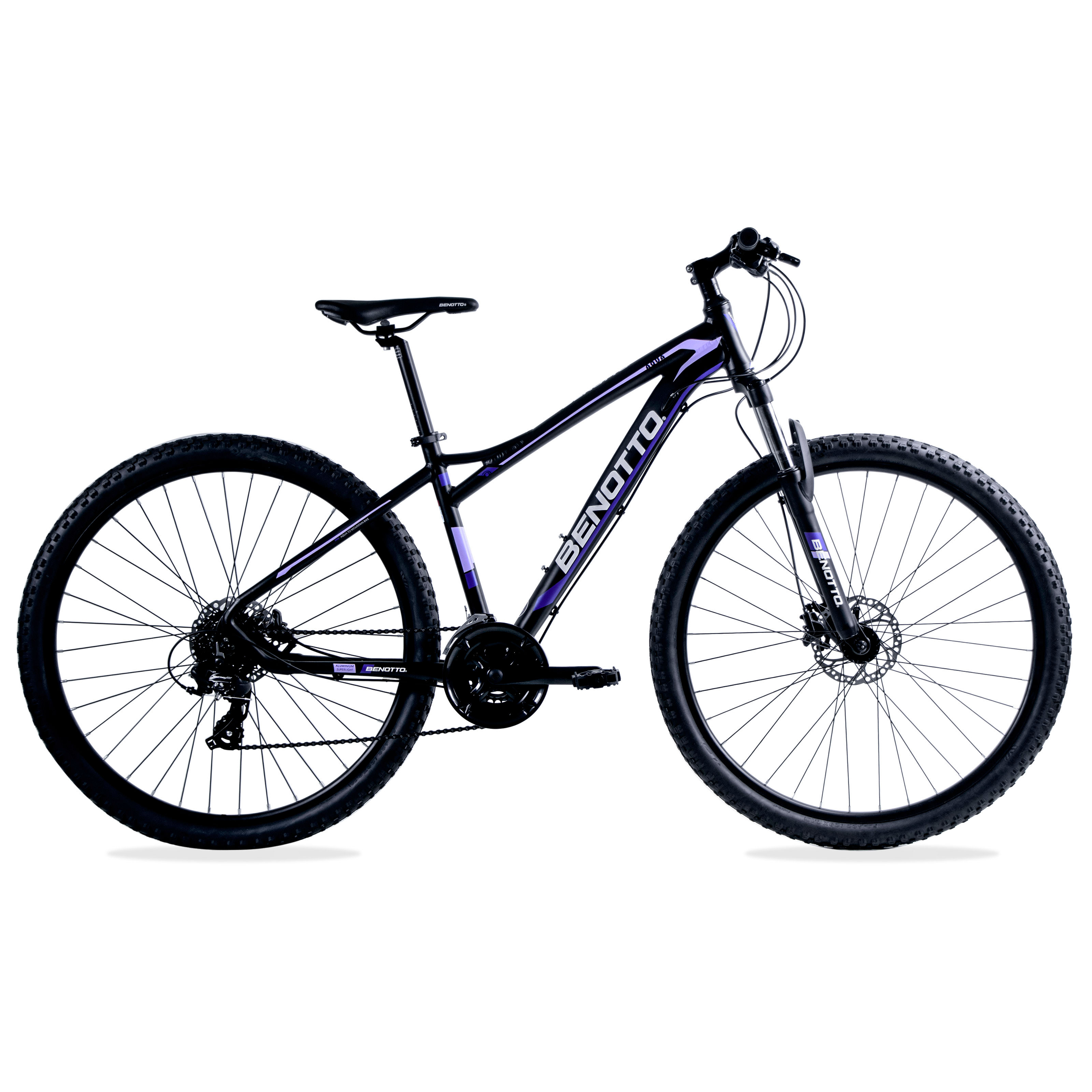 Bicicleta BENOTTO Montaña AQUA Rodado 29, 24 Vel, Mujer Frenos Disco Hidraulicos