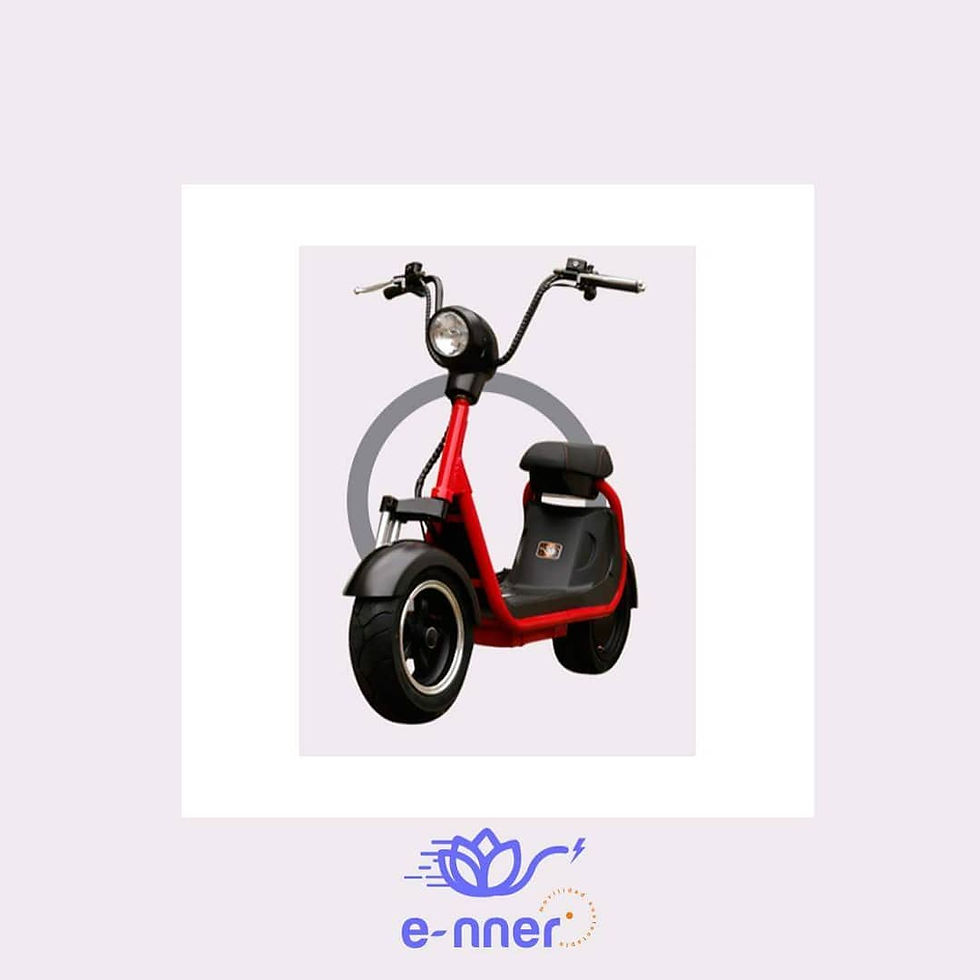 Miniatura: MOTONETA ELECTRICA e-nner BATERIA LITIO,HASTA 70 Km DE AUTONOMIA ROJO