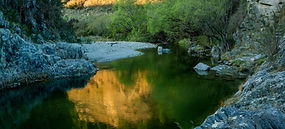 The river by the large swimming hole