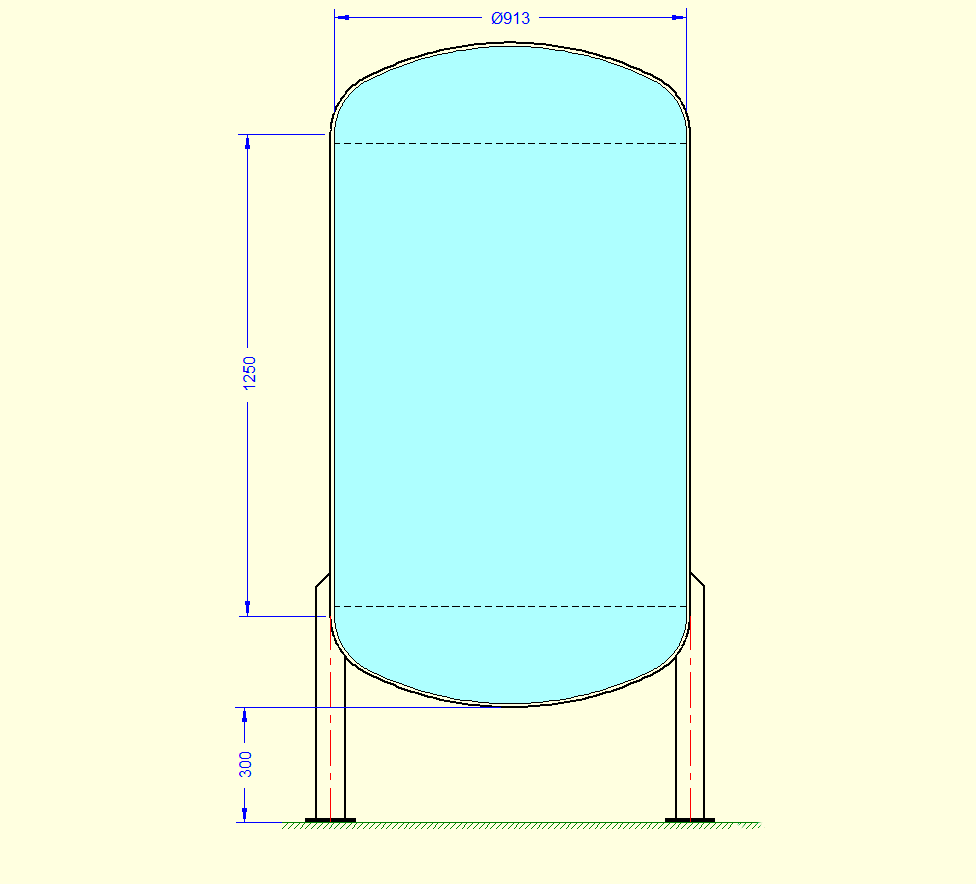 Miniatura: Vaso de pressão vertical