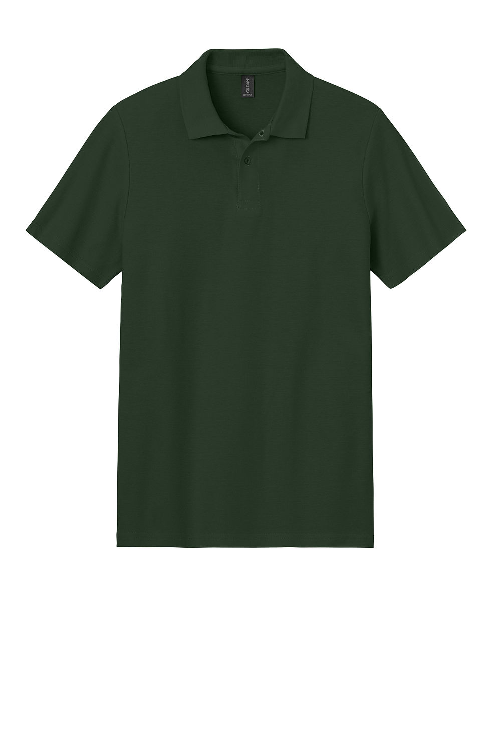 Thumbnail: Dark green short-sleeve polo shirt