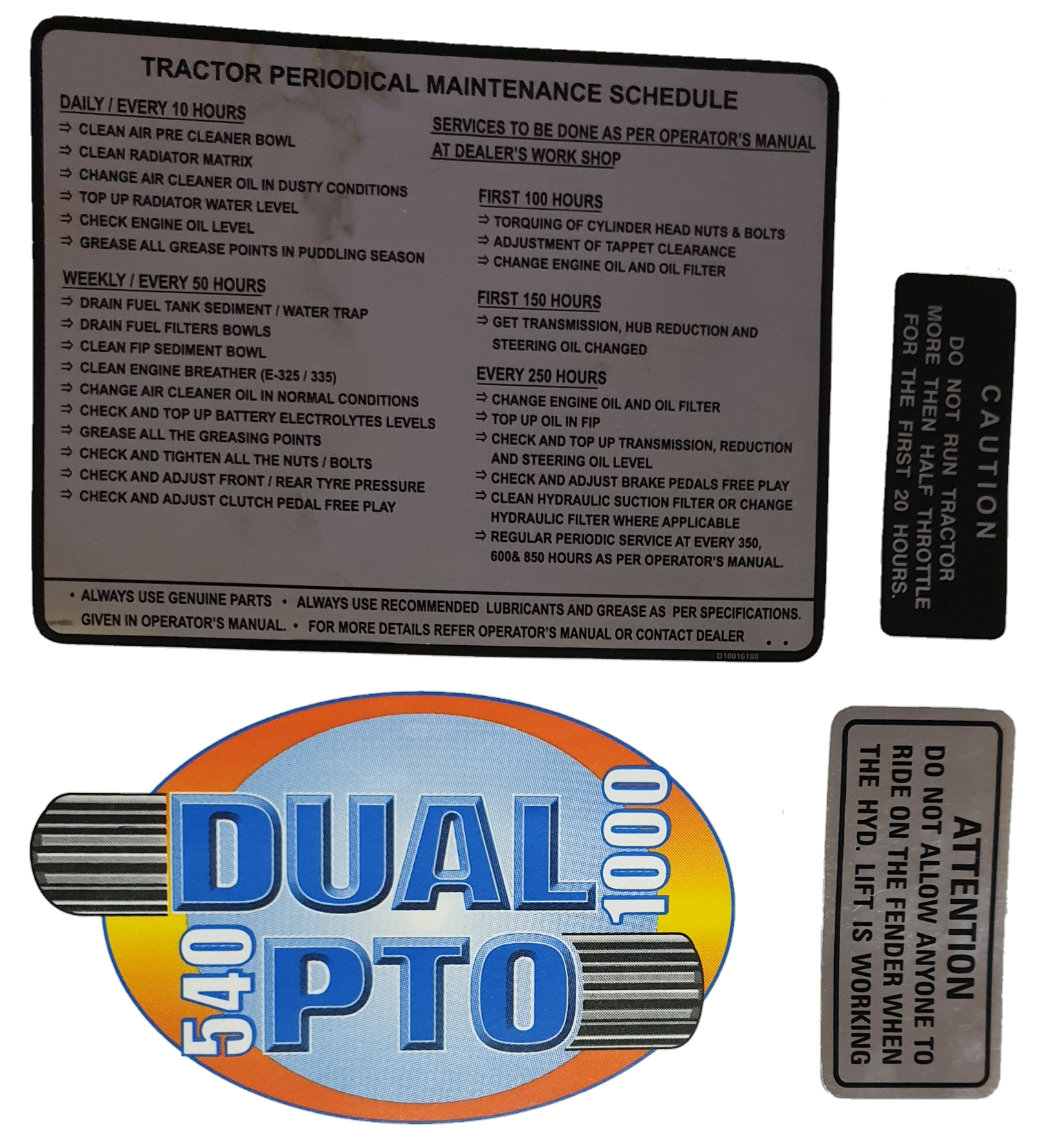 DECAL SET (4)  MUDGUARD PT