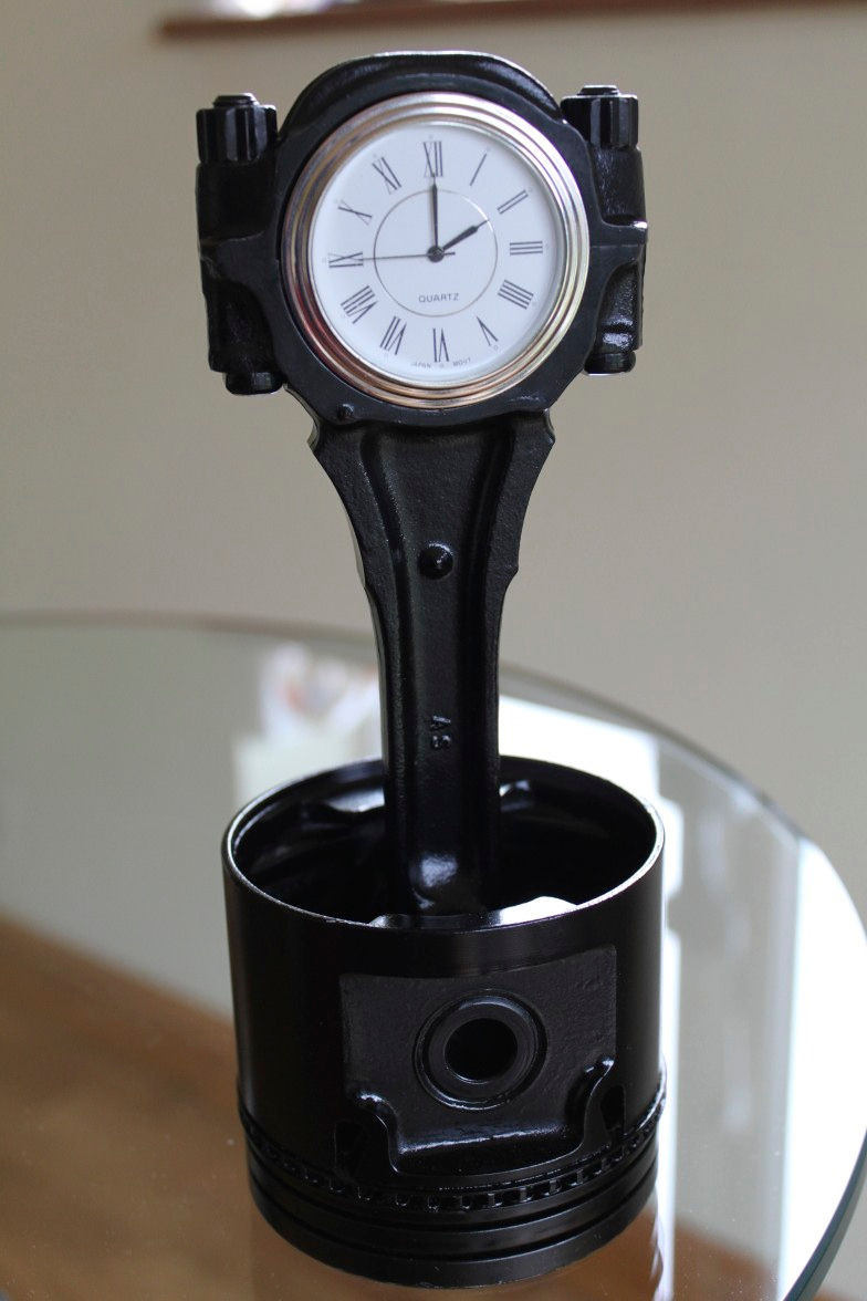 Clock Without Engine Marcs Bespoke engine parts V8 engine coffee tables and furniture