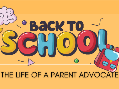Back to School…The Life of a Parent Advocate