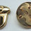 Miniatură: Încheietori gentuţe - 3cm în diametru, disponibile în auriu.