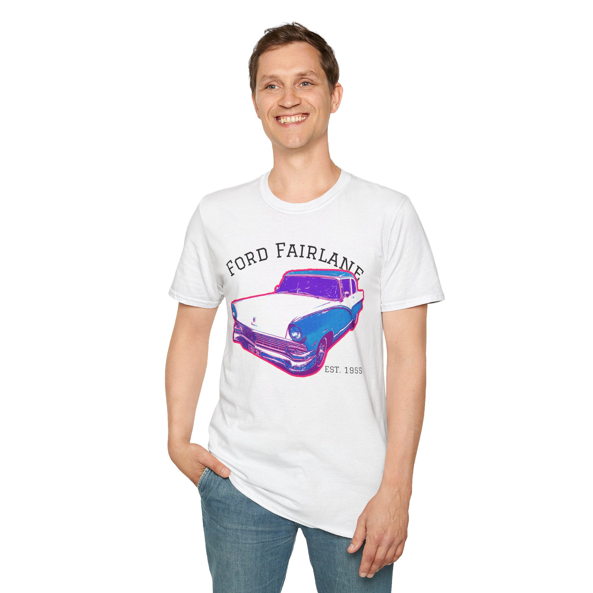 Neon Ford Fairlane T-Shirt 1955