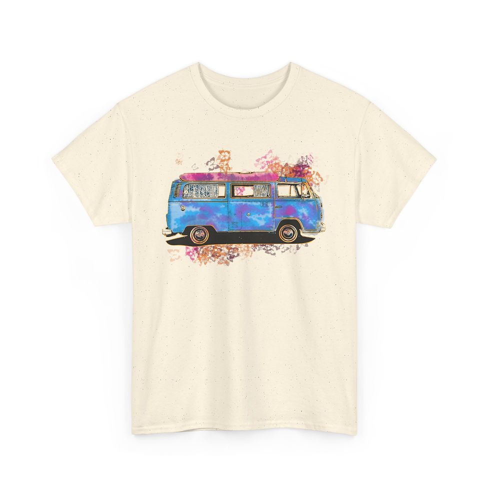 Thumbnail: Vintage Van Graphic Tee, Perfect for Road Trips, Travel Lover Gift, Boho Style