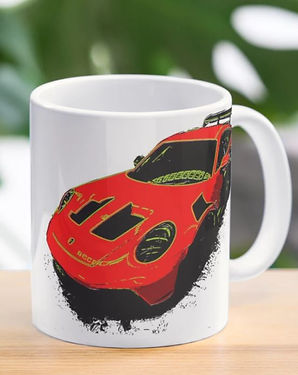 red Porsche cup