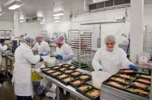 Production in a refrigerated facility