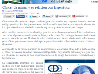 Cáncer de mama y su relación con la genética