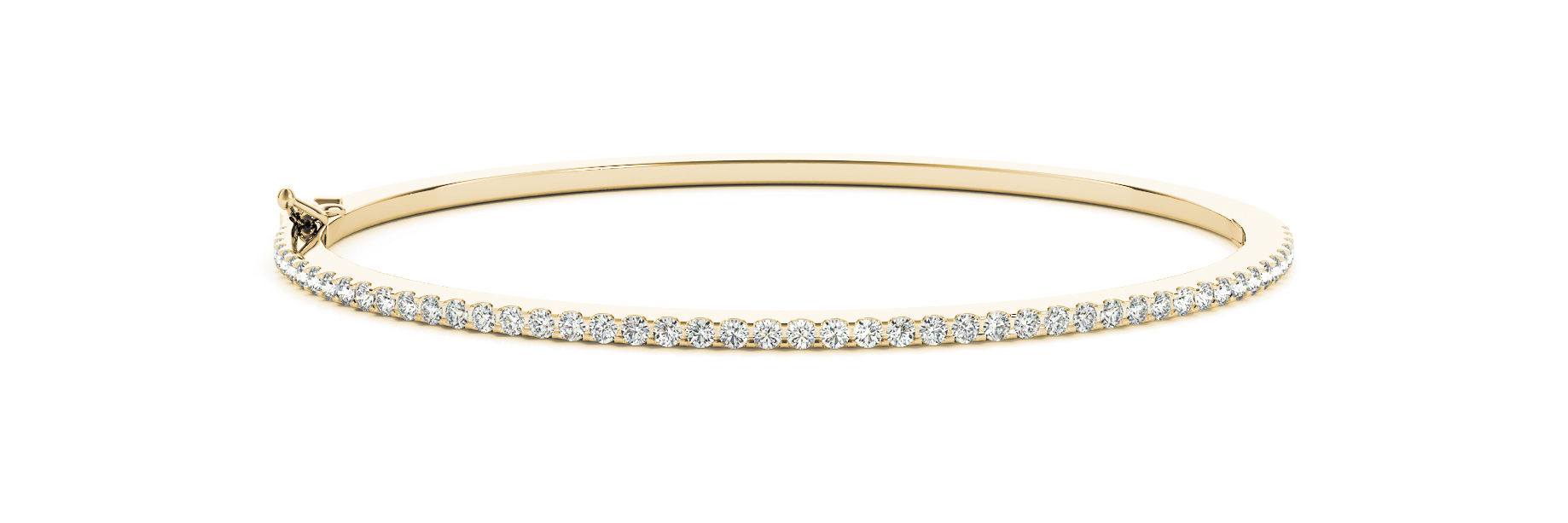 14k yellow gold diamond bangle #B70510