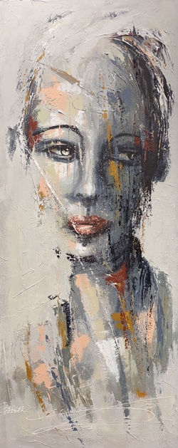 Présence voiléee, 40x16, 800$