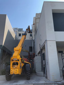 Installing Steel Supports for New Mechanical Duct