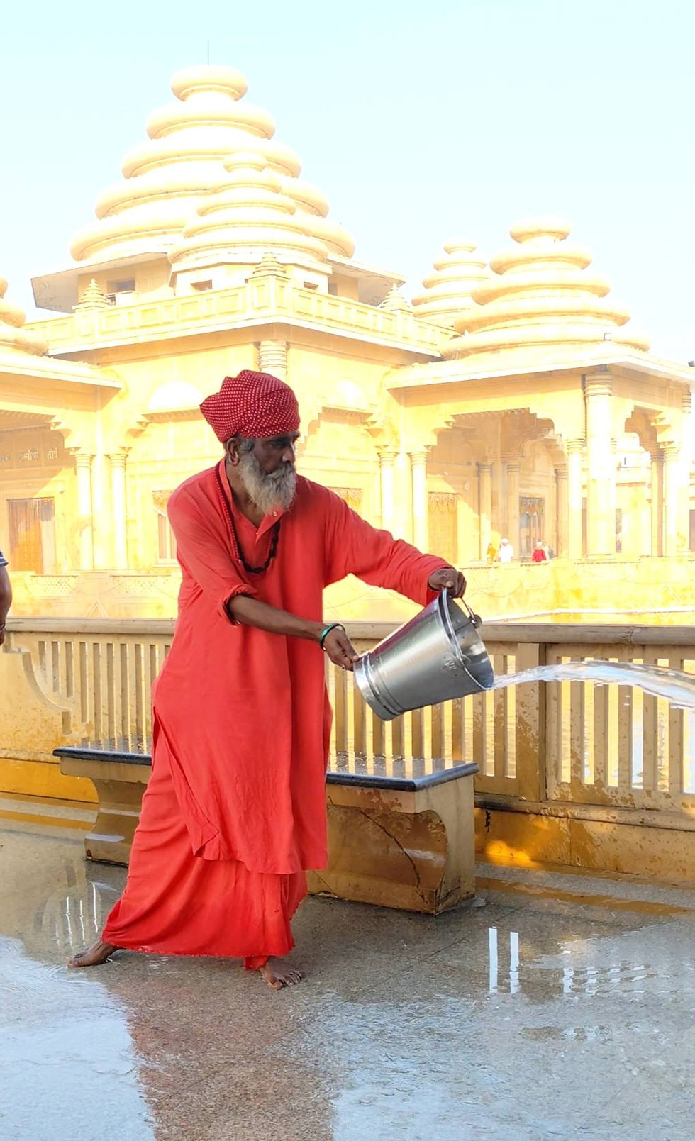 Wide angle view of the Bhagwan Valmiki Ashram Tirath Sthal