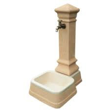 Fontana da giardino Salvaterra Bonfante in ghiaino lavato rosa