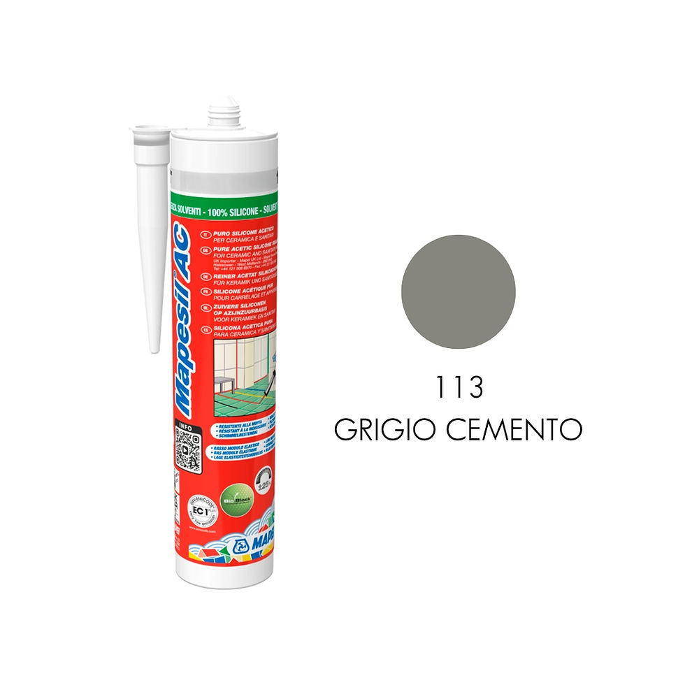 Miniatura: Tubo Silicone Mapei Mapesil AC 310 ml colore grigio cemento
