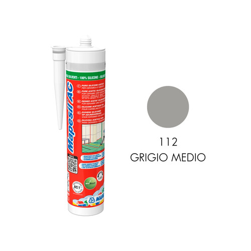 MAPESIL AC 144 MAPEI SILICONE ACETICO 310 Ml CIOCCOLATO RESISTENTE ALLE Muffe 1515052 Picture 01