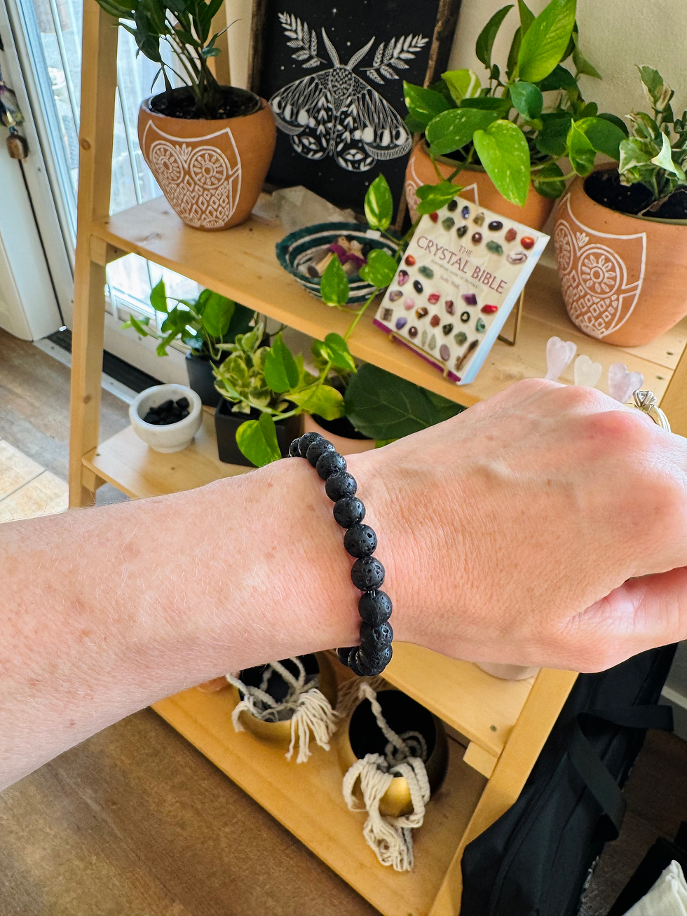 Thumbnail: Aromatherapy (Lava Stone) Diffuser Bracelet