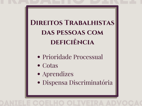 DIREITOS TRABALHISTAS DAS PESSOAS COM DEFICIÊNCIA