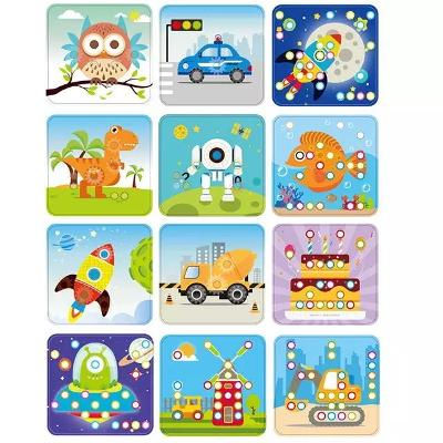 Thumbnail: Pegcasso Jr. 5-n-1 227pc Buttons & Gears