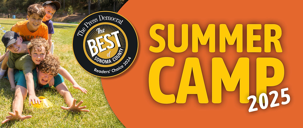Summer Camp 2025 banner with Best of Sonoma County