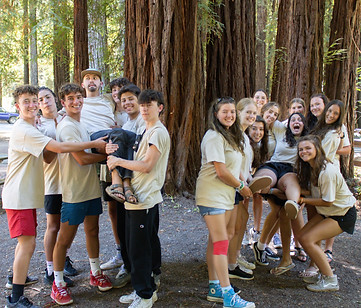 group of guys and group of girls being silly