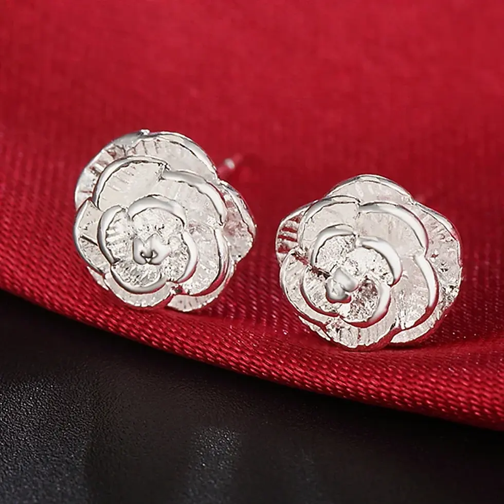 Miniatura: Top Quality 925 Sterling Silver Earrings Simple Round Circle Hoop Earrings for