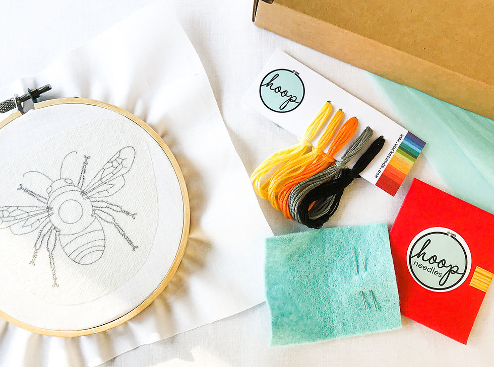 Thumbnail: Bumble Bee Complete Embroidery Kit