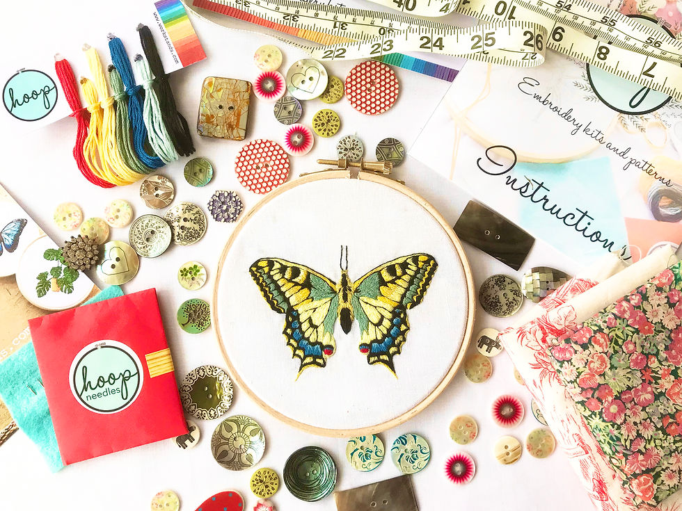 Thumbnail: Swallowtail Butterfly Embroidery Pattern Download