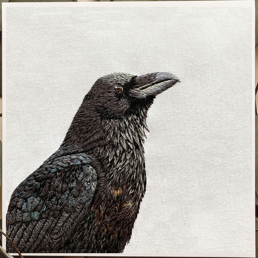 Thumbnail: Raven Printed Greetings Card