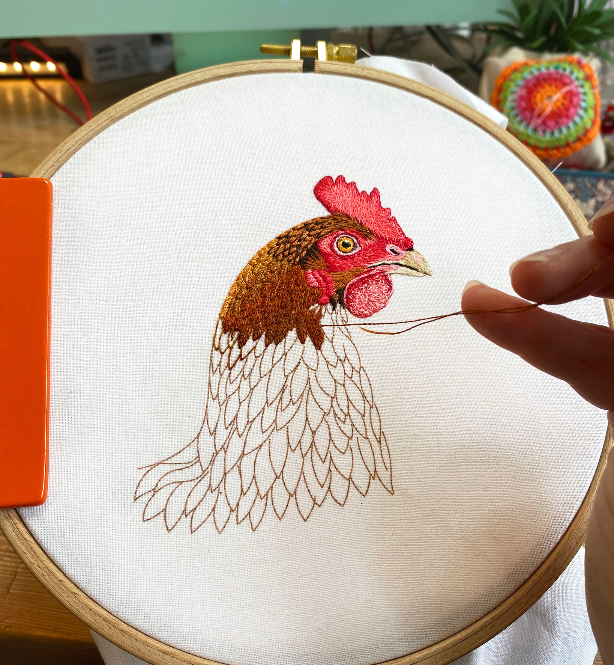 Hen Complete Embroidery Kit PRE-ORDER