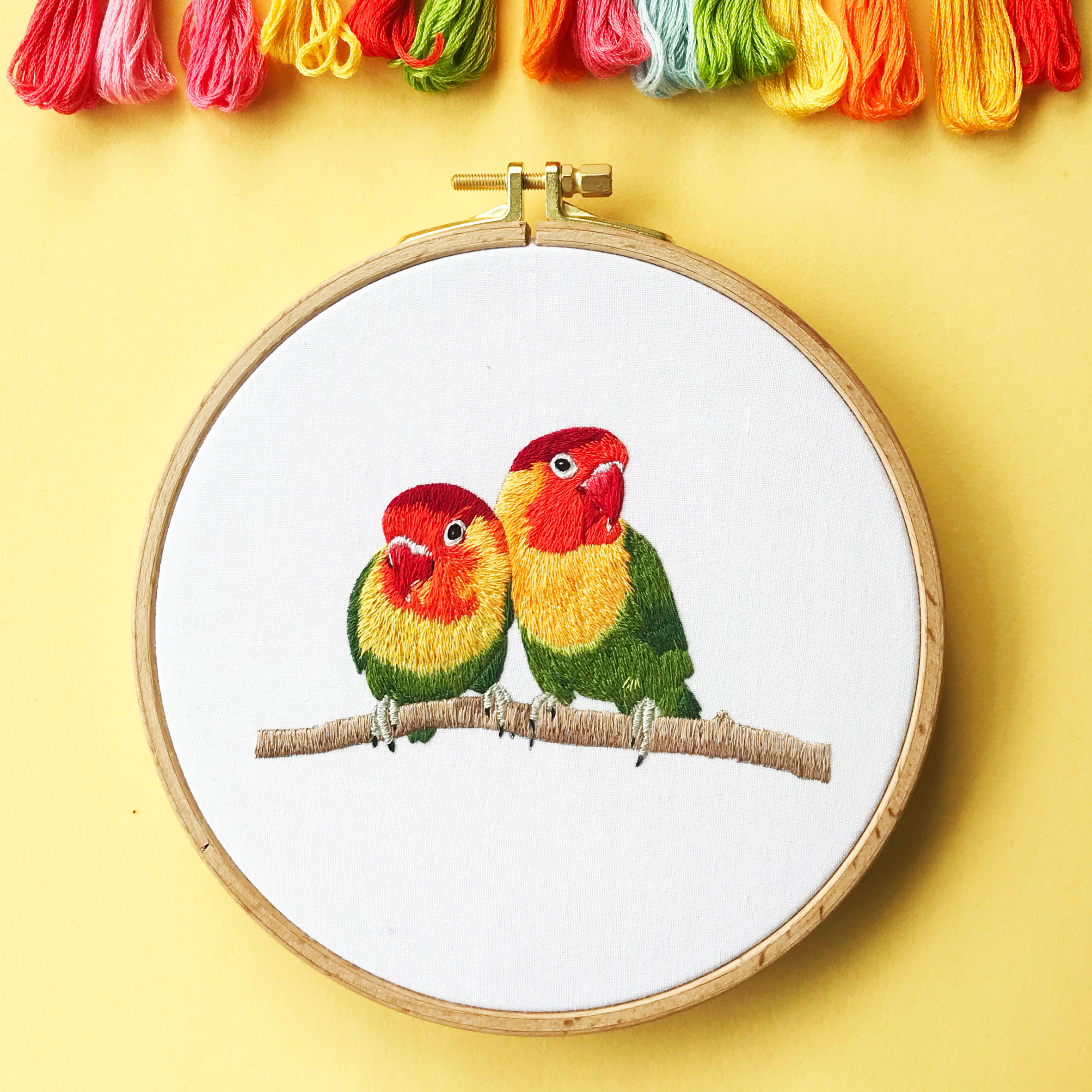Lovebirds Embroidery Kit