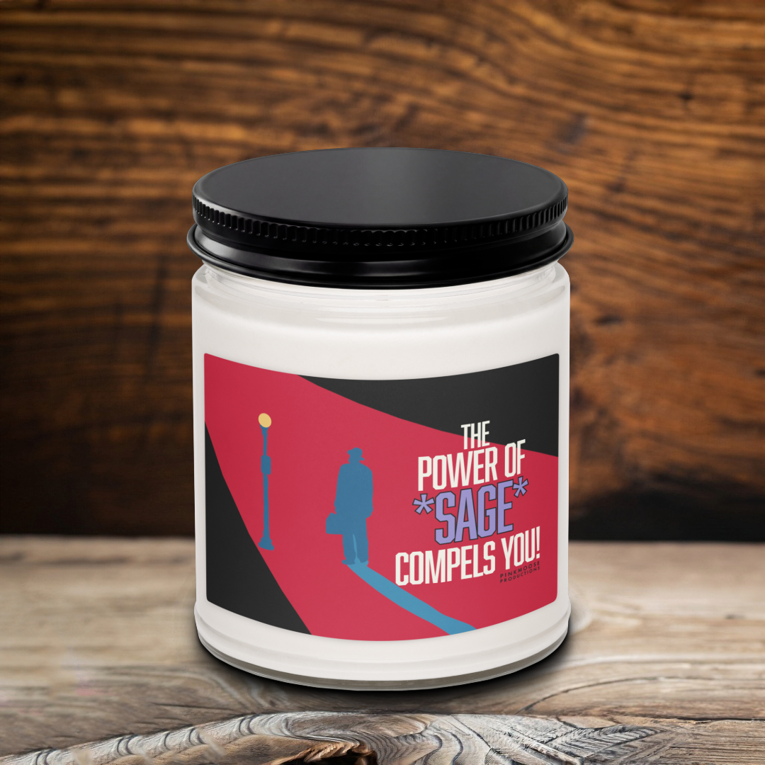 "The Power Of *Sage* Compels You!" White Sage and Lavender Scented Soy Candle