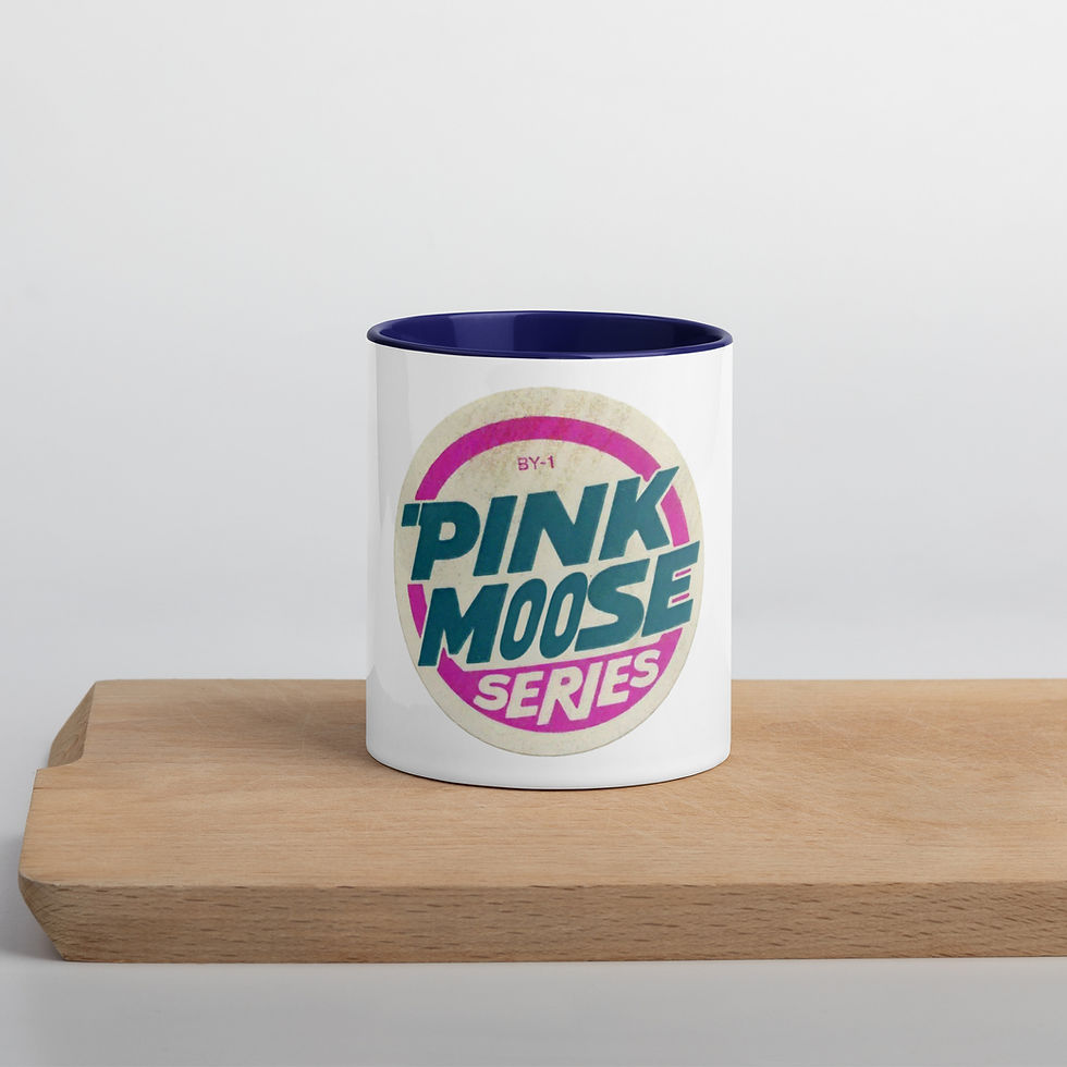 Thumbnail: Pink Moose Series Mug with Color Inside