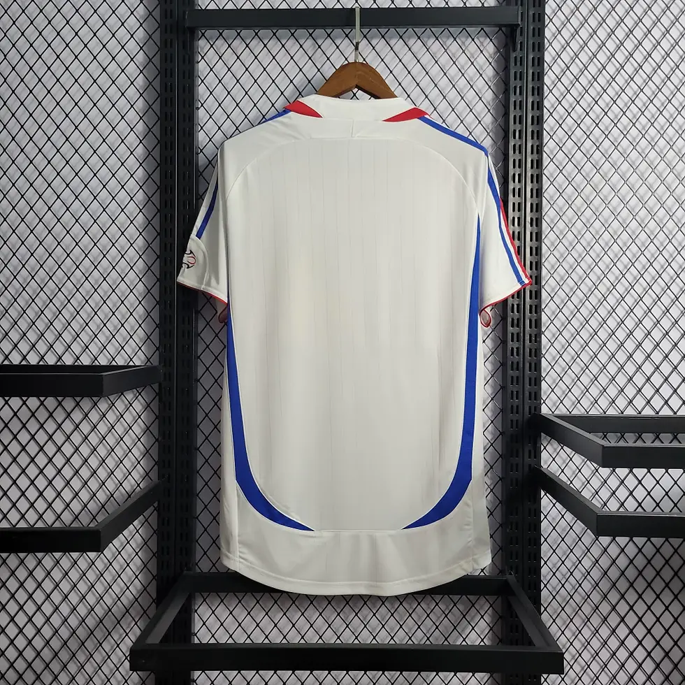 Miniatura: camisa-frança-azul-vermelho-vermelha-branco-branca-retrô-masculino-masculina-adidas-copa-2006-zidane