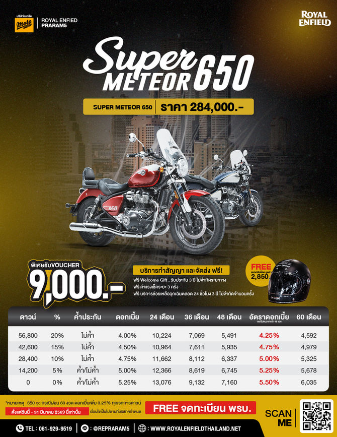 ⭐️โปรโมชั่น Super Meteor 650⭐️
