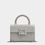 Thumbnail: Roger Vivier Flower Strass Jewel Buckle Clutch Bag Mini in Glitter Silver 