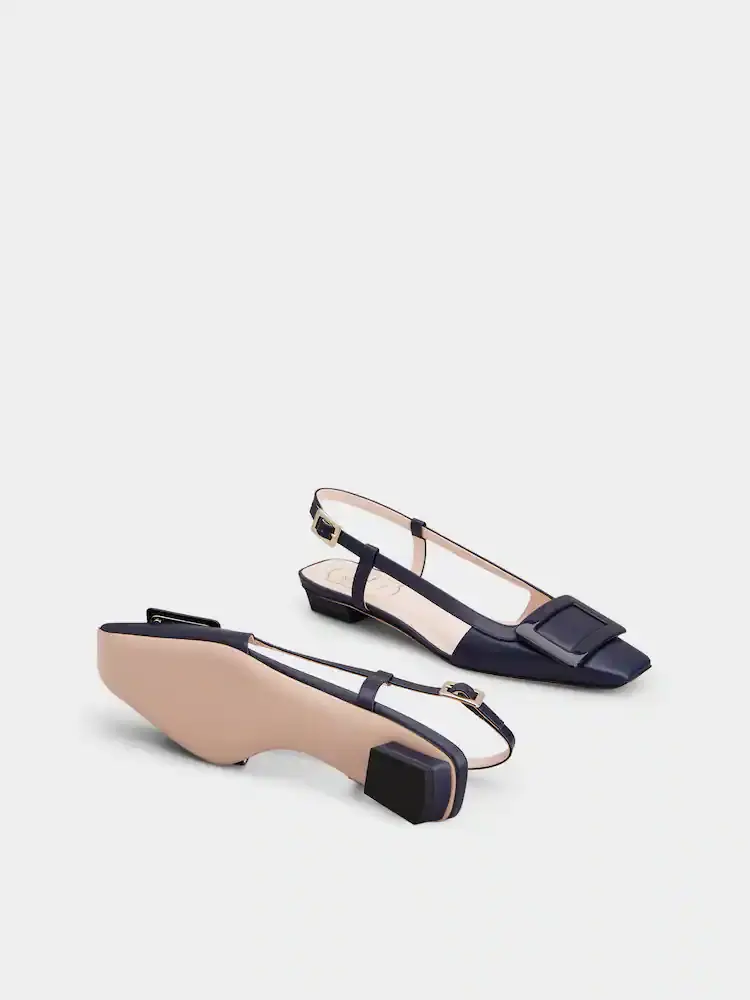 Thumbnail: Roger Vivier Slingback 25mm Leather in Blue