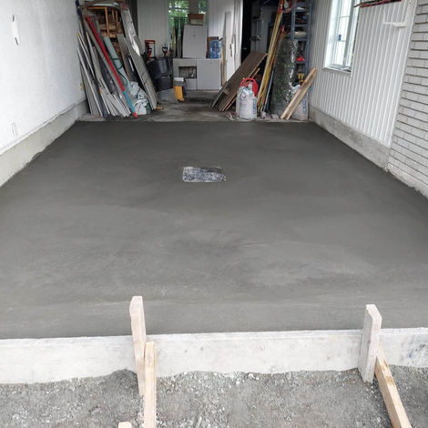 Finition dalle de garage