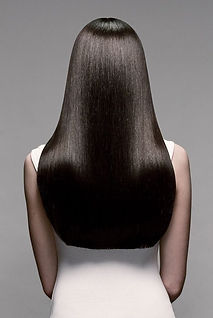 long straight black hair 